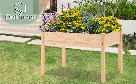 Amazon Oakcloud Pure Wooden Raised Garden Bed Ft Planter Box Kit