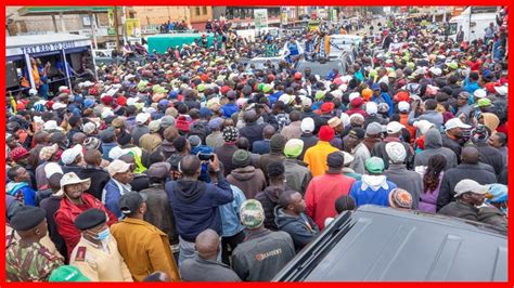 Raila And Karua Address Azimio Mega Rally At Karatina In Nyeri County