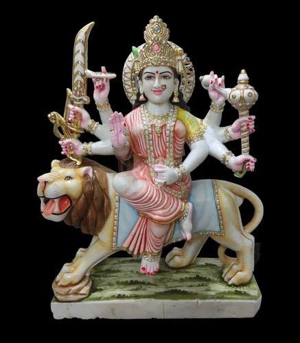 Marble Durga Statue Durga Mata Marble Moorti Manufacturer From Jaipur