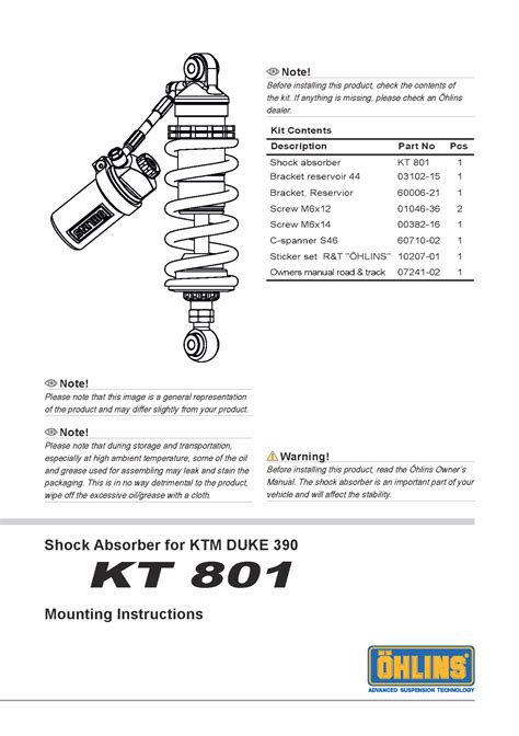 Giảm xóc phuộc sau Öhlins STX 46 STREET cho DUKE 390 Sagobi