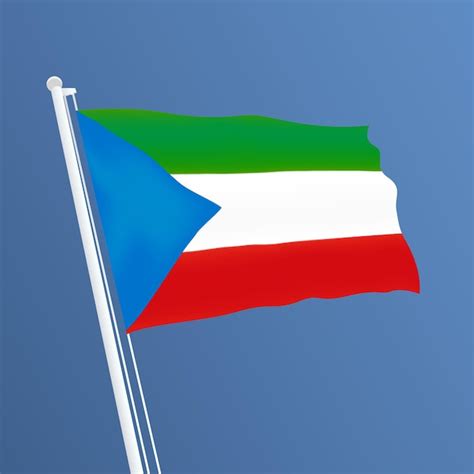 Premium Vector Equatorial Guinea Waving Flag Design And Equatorial