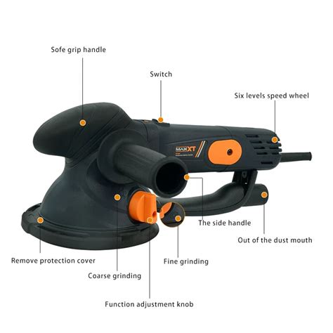 Maxxt Electric Random Orbital Sander Polisher With 6inch Backing Pad T