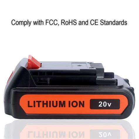 Pack V Ah Lithium Battery Lbxr Compatible With Black And