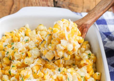 Creamy Cheesy Sauteed Corn Vegetable Recipes