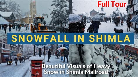 Snowfall In Shimla Shimla Mall Road Tour In February Shimla