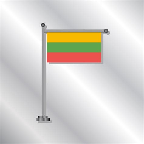 Premium Vector Illustration Of Lithuania Flag Template