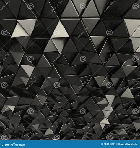 Black Abstract Triangles Backdrop Stock Illustration Illustration Of