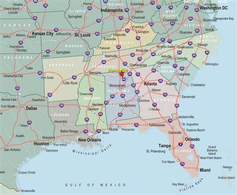 Road Map Of Georgia And Florida Georgia Coast Map – Secretmuseum - Road ...