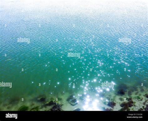 Shimmering Sea Water Stock Photo Alamy