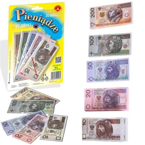 Pieni Dze Do Zabawy Nauki Gry Banknoty Zabawkowe Allegro Pl