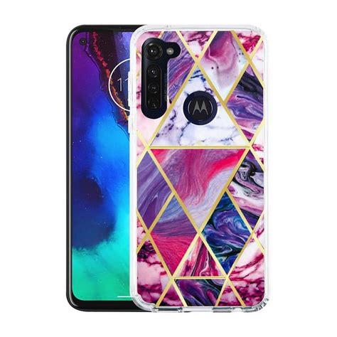 Motorola Moto G Stylus Phone Case Marble Design Pattern Hybrid Bumper