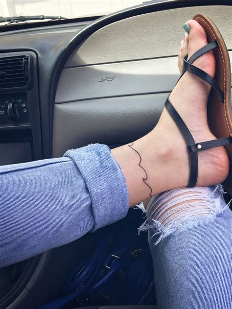 Wave Ankle Tattoo Sandals Heels Flats Ankle Tattoo Tattoo