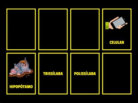 CLASSIFICAÇÃO QUANTO AO NÚMERO DE SÍLABAS Matching pairs