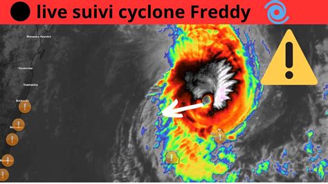 Live suivi Cyclone Freddy catégorie 4 alerte pour L ile Maurice et L