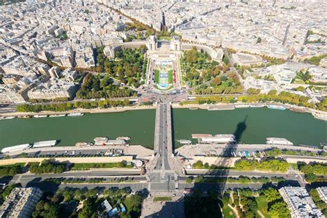 Premium Photo | View of paris from the eiffel tower