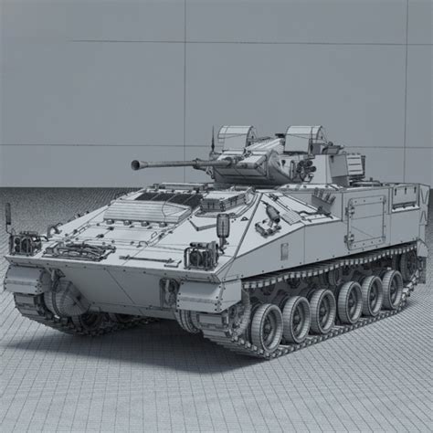 3D Model Fv 510 Warrior TurboSquid 1305105