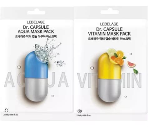 Mascarillas Facial Coreana Dr Capsula Vitamina Y Aqua Pz Meses