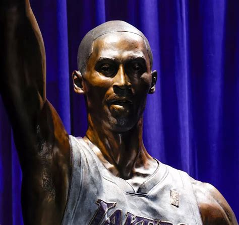 New Foot Kobe Bryant Statue Unveiled Outside The Lakers Arena