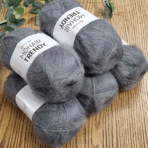 5 X 100g Mohair Knitting Yarn Yarnart Mohair Trendy 50 Mohair Aran