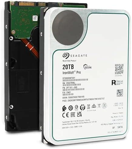 Seagate IronWolf Pro Disco Duro Interno Para NAS 20 TB 3 5 Pulgadas