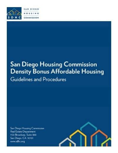 Density Bonus Procedures Manual San Diego Housing Commission