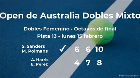 Resultados De Tenis En Directo Partido Storm Sanders Y Marc Polmans