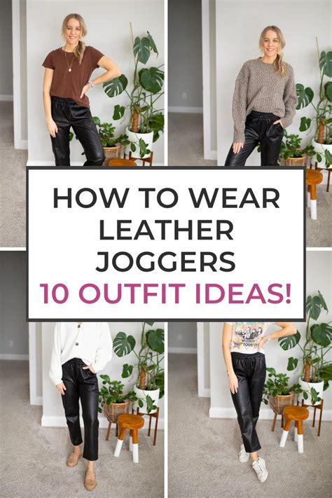 How To Wear Faux Leather Joggers 10 Outfit Ideas Paisley Sparrow