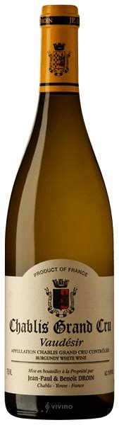 Jean Paul Benoit Droin Chablis Grand Cru Vaudesir Vivino Us