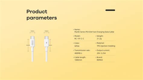 Data Kabl REMAX RC 191 Fast Charging PD 65W Type C Na Type C Beli Mob