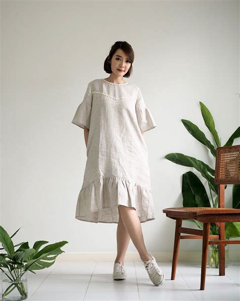 Poppy Dress Breathable Linen Dresses Short Sleeves tanstudio洋裝 連身裙人氣