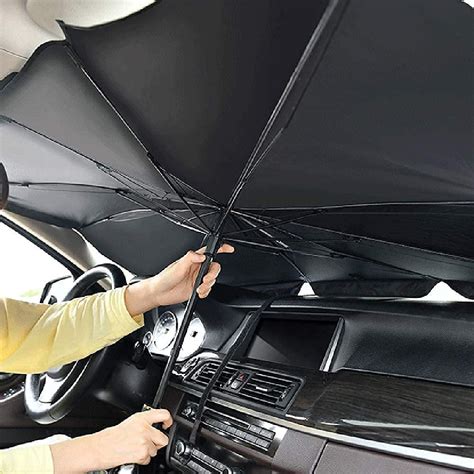 Shopecom Pc Car Windshield Sun Shade Umbrella Foldable Car