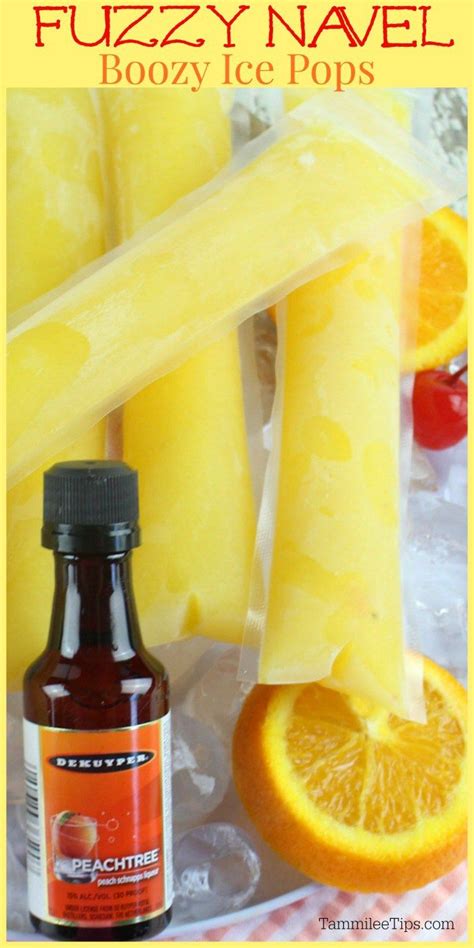 Celebrate Summer With This Homemade Easy Boozy Fuzzy Navel Popsicle Ice