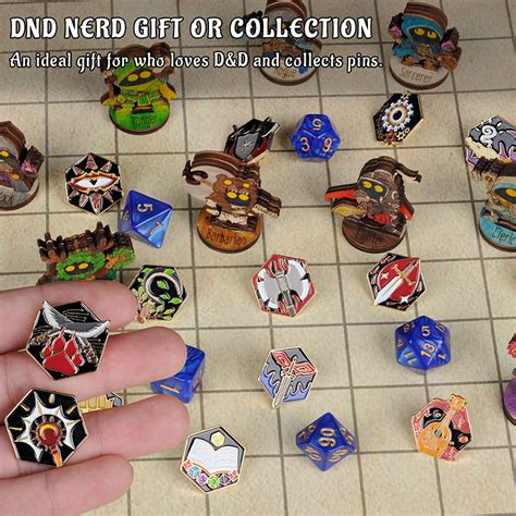 Dnd 5e Character Class Dm Hard Enamel Pins Set Of 15 Pcs Tabletop Rpg