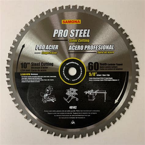 10 X 60t Pro Steel Steel Cutting Saw Blade 40142 Randd Bandsaws