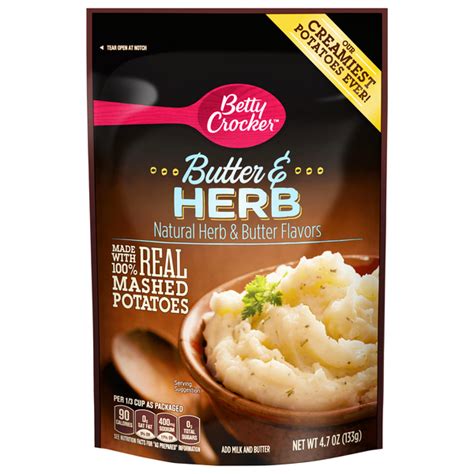 Save On Betty Crocker Mashed Potatoes Butter And Herb Order Online Delivery Food Lion