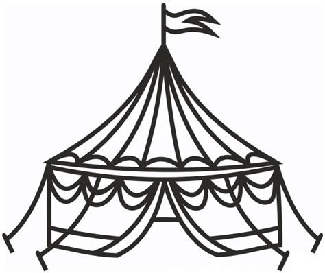 Circus Tent Coloring Page Colouringpages