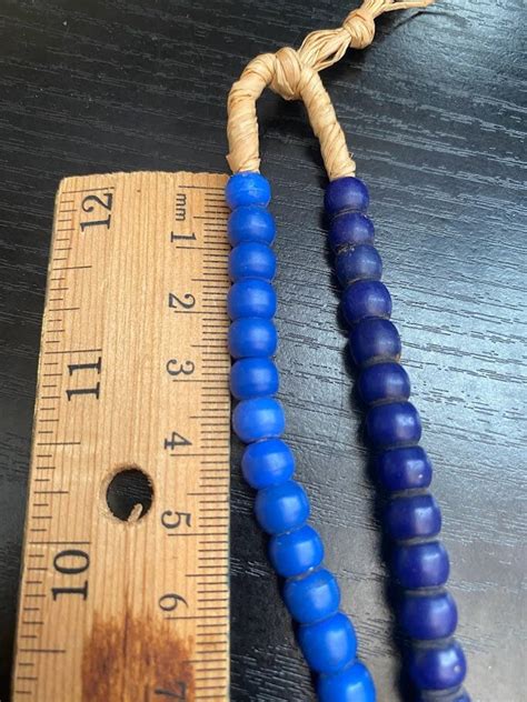 Blue Padre African Trade Beads Etsy