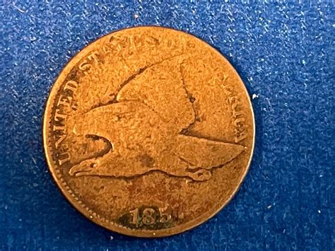 1857 1c Flying Eagle Cent Ebay