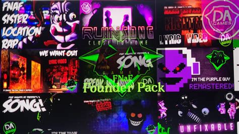 Dagames Fnaf Founder Pack Youtube