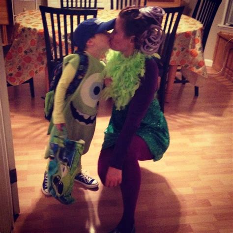 Mike Wazowski And Celia Momandson Halloween Costumes Daughter Halloween