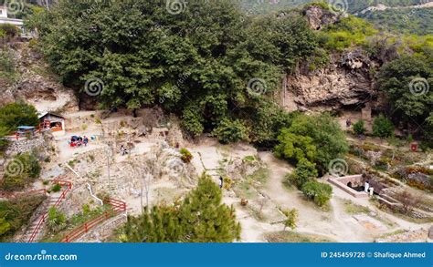 An Areal View Of Shah Allah Ditta Buddha Caves Islamabad Pakistan