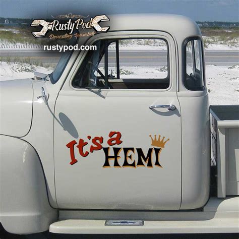 It S A Hemi Engine Hot Rod Life Rat Rod Door Art Gasser Sticker 12379