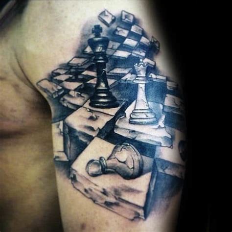 60 Epic King Chess Piece Tattoo Designs for Men