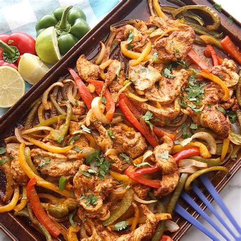 Sheet Pan Poblano Chicken Fajitas Artofit