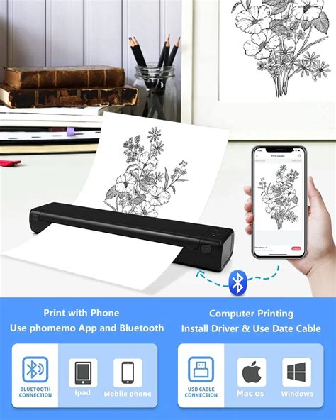 Free Shipping Phomemo New Arrival Bluetooth Printer Inkless Printer