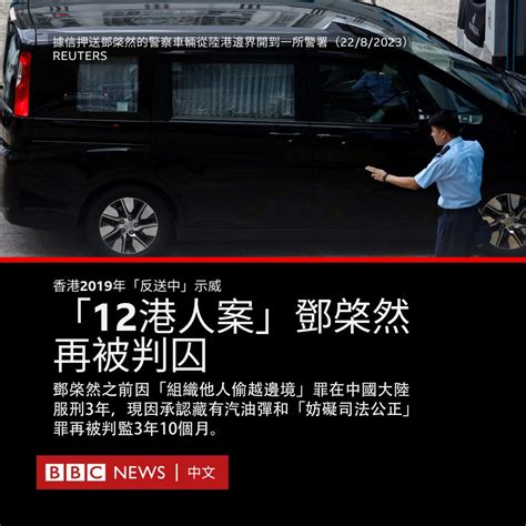 在2019年香港“反送中”示威后发生的“12港人案”中被判刑最重的示威者邓棨然，4月16日再被中国香港特区区域法院判囚46个月（3年10个月）。