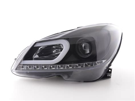 Scheinwerfer Set Daylight Led Tfl Optik Mercedes C Klasse W Bj