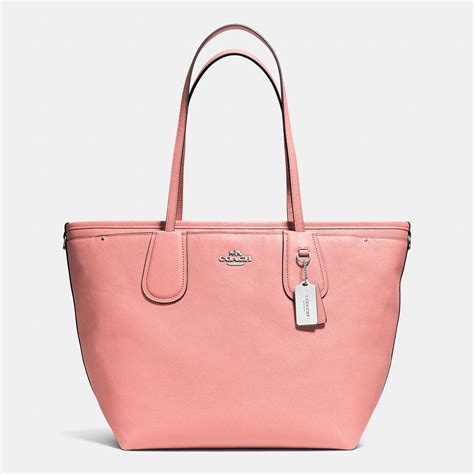 Lyst - Coach Taxi Baby Bag Tote In Crossgrain Leather in Pink