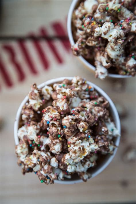 Milk Chocolate Popcorn With Sprinkles - Cook Republic