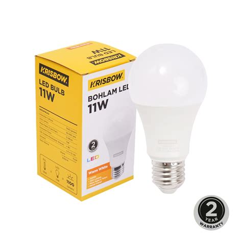 Jual Krisbow Lumi Bohlam Led 11 Watt Warm White Kuning Terbaru Ruparupa